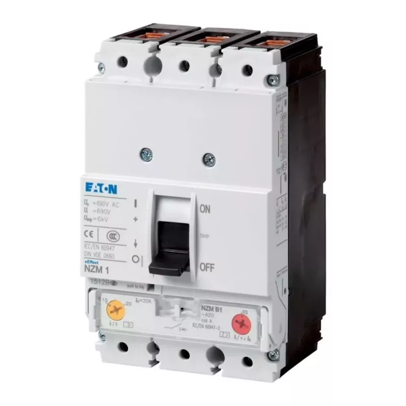 Eaton NZMB1-A63 interruttore automatico 3 poli, 63 A, 690 V AC, 36 kA 259077