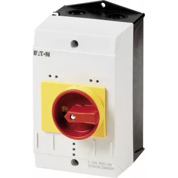 Eaton CI-K2-PKZ0-NA-GR custodia vuota con interruttore di emergenza, 160 x 100 x 100 mm, giallo/rosso 262681