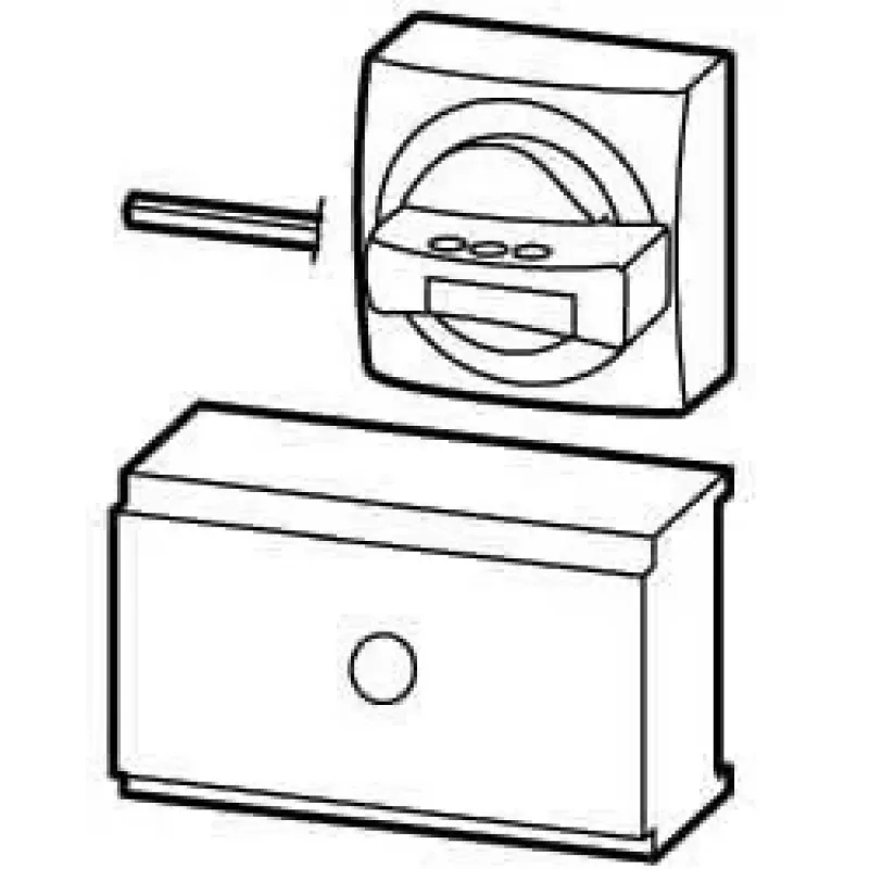 Eaton NZM2-XHBR maniglia rotante, rossa, per interruttori di potenza NZM2/NZM3 266633