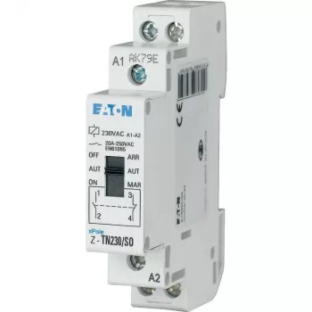 Eaton Z-TN24/SS interruttore a impulsi, guida DIN, 2 NO + 1 NC, 20 A, 24 V AC/DC Y7-267976