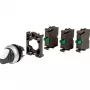 Eaton M22-WRK-3K10-BVP selettore, 3 posizioni, a scatto, manopola nera, anello frontale in plastica 110923