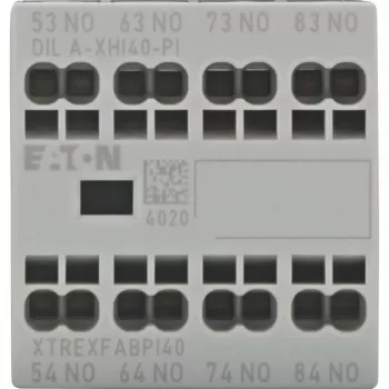 Eaton DILA-XHI40-PI blocco contatti ausiliari, 4 contatti di chiusura, montaggio frontale, morsetti Push-in 199317