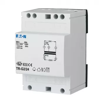 Eaton 272484 TR-G2 trasformatore per campanelli 230V a 12-24V AC 2-1A guida DIN