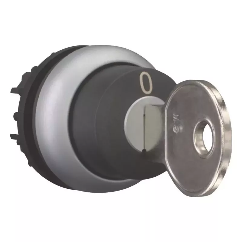 Eaton M22-WRS-MS10 selettore a chiave, 2 posizioni, nero/titanio, 22,5 mm 111775
