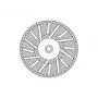 Donau Elektronik 1646 disco diamantato 22 mm per metallo, vetro, epossidico, 1 pz.