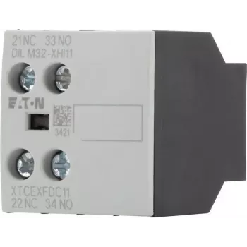 Eaton blocco contatti ausiliari 1NO+1NC 2 poli montaggio frontale per contattori DILM DILM32-XHI11 277376