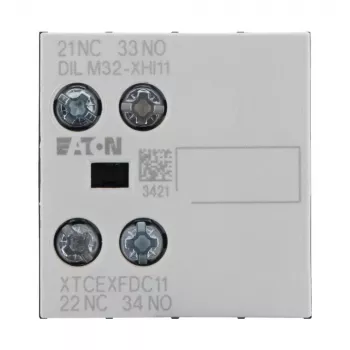 Eaton blocco contatti ausiliari 1NO+1NC 2 poli montaggio frontale per contattori DILM DILM32-XHI11 277376