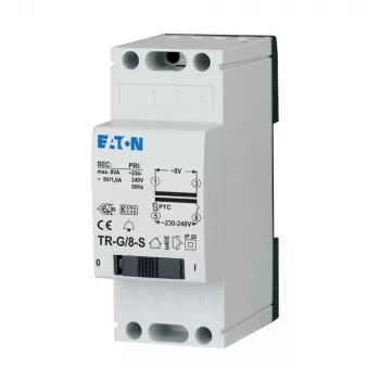 Eaton TR-G/8-S trasformatore per campanelli 230V a 8V 8VA montaggio su guida DIN 272482