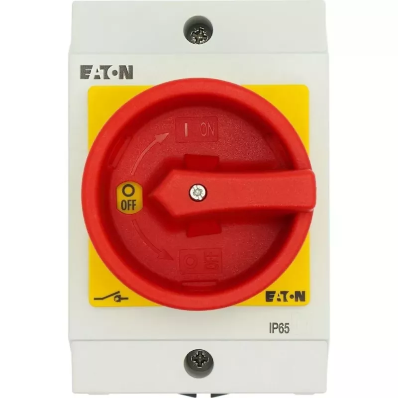 Eaton T0-2-8900/I1/SVB interruttore generale 3 poli 20 A, rosso/giallo 207151