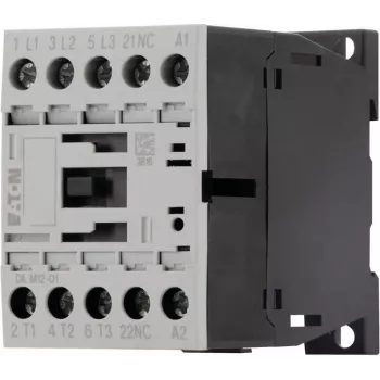 Eaton DILM12-01 contattore motore 3 poli, bobina 230 V AC / 240 V AC, 12 A, 1 contatto ausiliario NC 276865