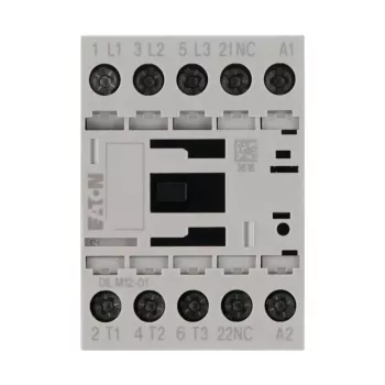 Eaton DILM12-01 contattore motore 3 poli, bobina 230 V AC / 240 V AC, 12 A, 1 contatto ausiliario NC 276865