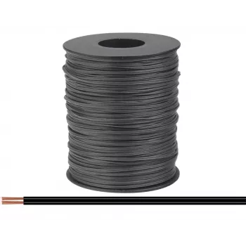 Donau Elektronik 114-11-100 filo flessibile 2 x 0,08 mm² nero 100 m