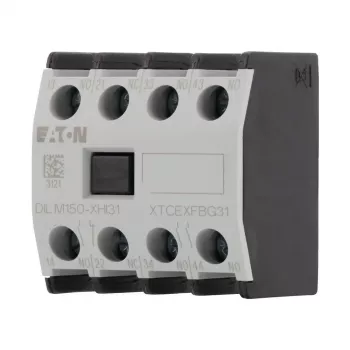 Eaton DILM150-XHI31 blocco contatti ausiliari, 3NO+1NC, montaggio frontale, morsetti a vite 277949