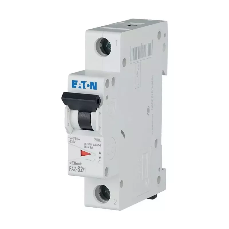 Eaton FAZ-S2/1 interruttore automatico 2 poli 1 A tipo S 10 kA 278607