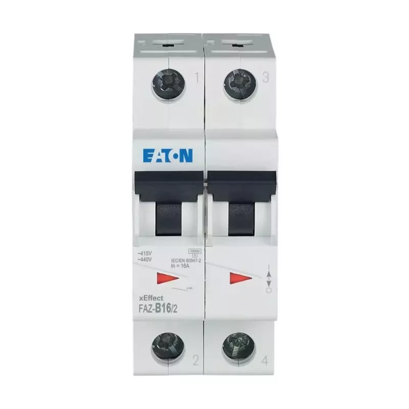 Eaton FAZ-B16/2 interruttore magnetotermico miniaturizzato (MCB), bipolare, 16 A, tipo B