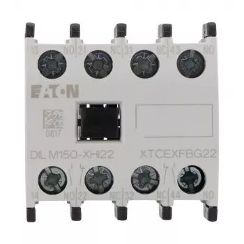 Eaton DILM150-XHI22 blocco contatti ausiliari, 2NO+2NC, montaggio frontale, morsetti a vite 277950