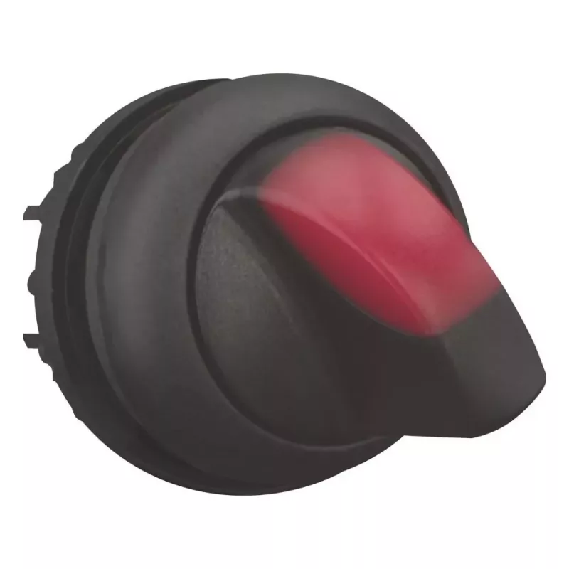 Eaton M22S-WLKV-R azionamento per selettore, 2 posizioni a scatto, manopola nera, anello frontale in plastica 284399