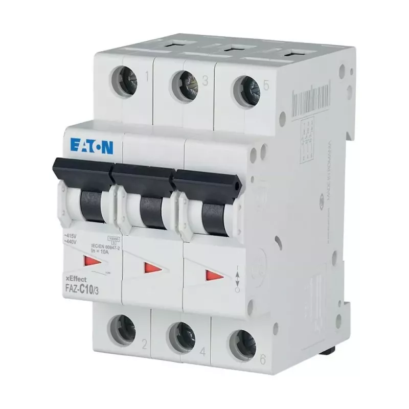 Eaton FAZ-C10/3 interruttore automatico tipo C 10 A 3 poli 278869