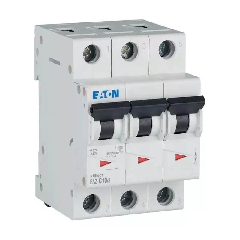 Eaton FAZ-C10/3 interruttore automatico tipo C 10 A 3 poli 278869