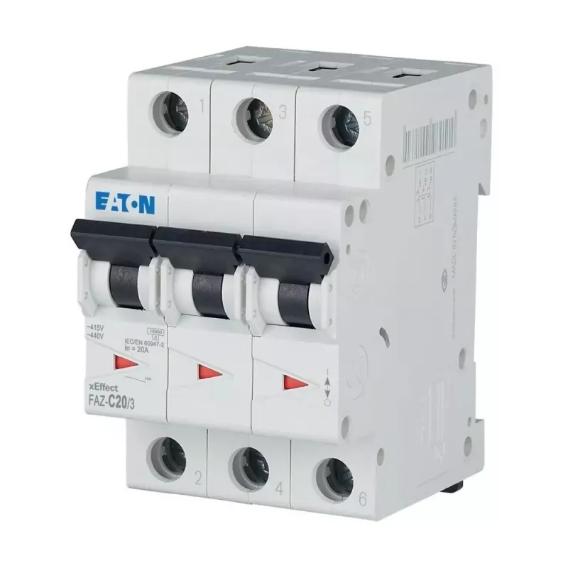 Eaton FAZ-C20/3 interruttore automatico magnetotermico, 3 poli, 20 A, Type-C, 10 kA 278874