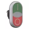 Eaton M22-DDLF-GR-X1 attuatore pulsante doppio, piatto, illuminato, verde/rosso 284814