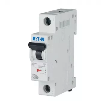 EATON FAZ-B2/1 interruttore automatico magnetotermico, 1 polo, Type-B, 2 A, 6 kA, 230/400 V AC, montaggio su guida DIN, termomagnetico 278523