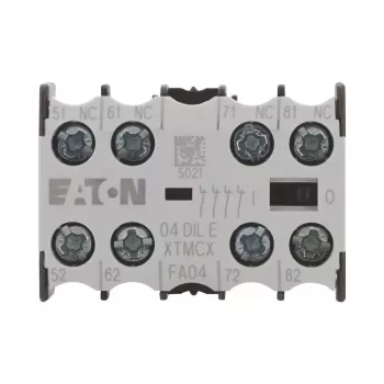 EATON 04DILE blocco contatti ausiliari, 4 NC, a guida forzata, montaggio frontale, per contattori DILM7-DILM38 010256