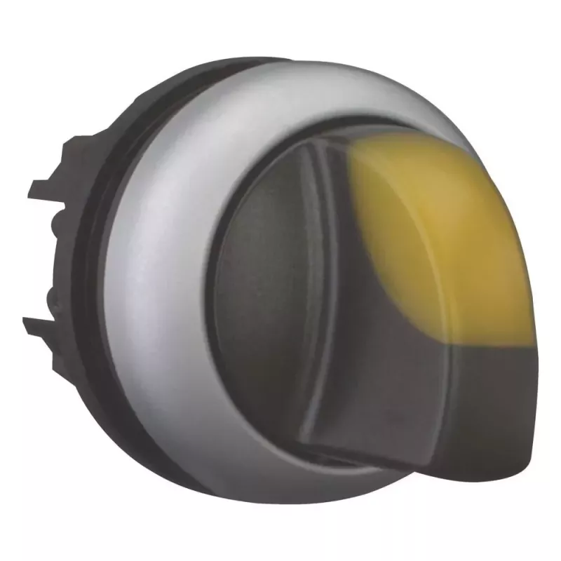 Eaton M22-WLK3-Y attuatore selettore rotativo illuminato, 3 posizioni, giallo