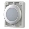 Eaton RMQ-Titan testa tonda piatta per spia luminosa, lente bianca, ghiera cromata, M30C-FL-W 183287