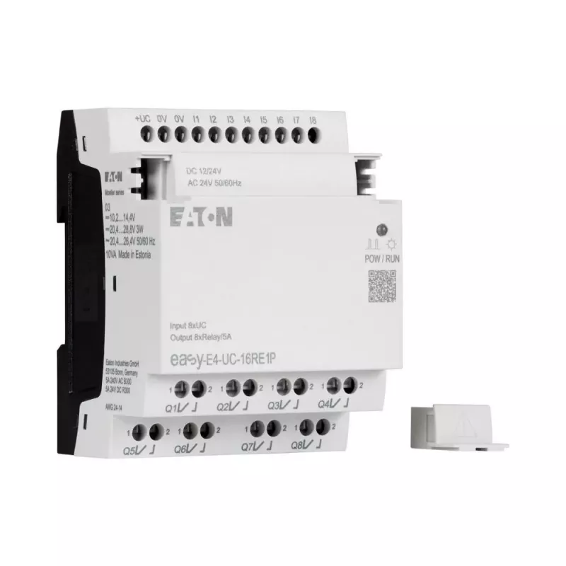 Eaton EASY-E4-UC-16RE1P modulo di espansione smart relay, 8 ingressi digitali, 8 uscite a relè, guida DIN 197511