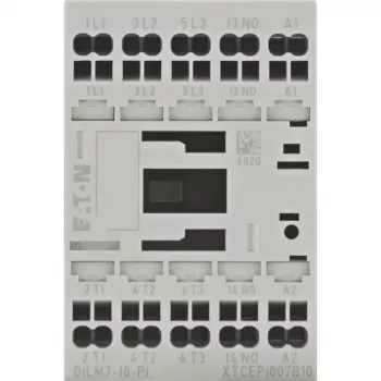 Eaton DILM7-10(24VDC)-PI contattore di potenza, 3 contatti principali NO, bobina 24 V DC, 7 A AC-3, 690 V 199223