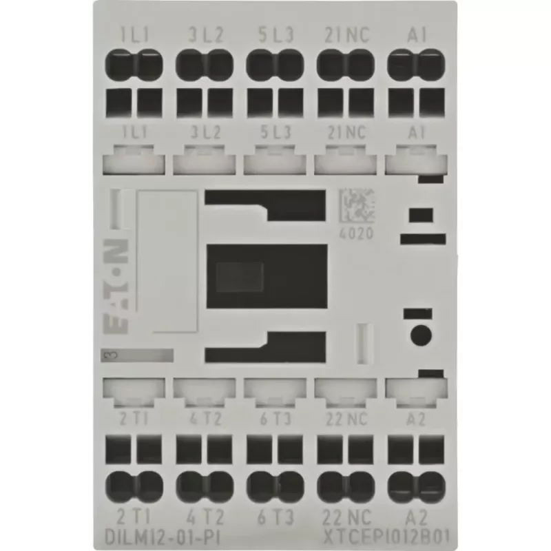 EATON DILM12-01 24V DC contattore, 3 poli, 12 A, 1 contatto ausiliario NO 199248