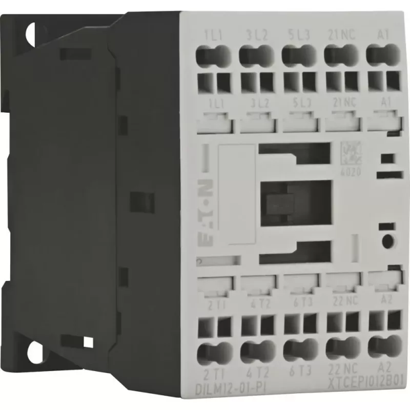 EATON DILM12-01 24V DC contattore, 3 poli, 12 A, 1 contatto ausiliario NO 199248