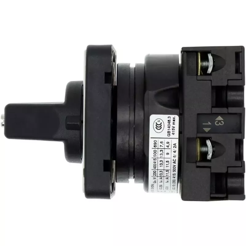 Eaton T0-1-15402/E commutatore a camme 2 poli, 20A, 690V AC, IP65, nero 053092