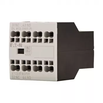 Eaton DILM32-XHI11-PI blocco contatti ausiliari, 1 NO + 1 NC, 4 A, montaggio frontale, per contattori DILM7-DILM32 199309