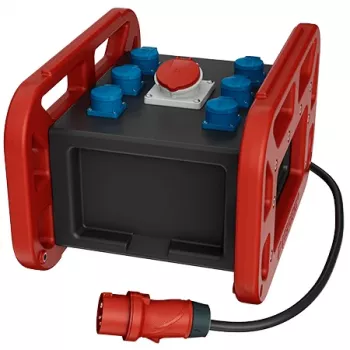 MENNEKES EverBOX GRIP box distributore di corrente portatile 32A 5 poli 400V con interruttore differenziale e interruttori automatici, cavo 2m 9502985RT