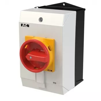 Eaton T3-4-15682/I2/SVB interruttore a camme, 3 poli + N, 32 A, maniglia rossa/gialla, IP65 207210