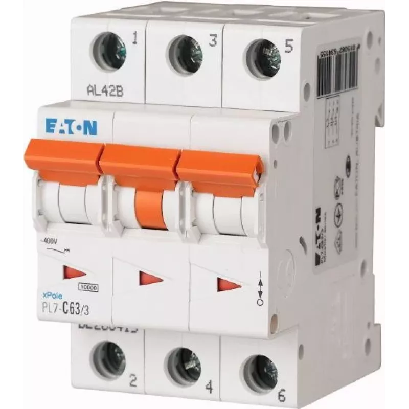 Eaton PXL-C63/3 interruttore automatico magnetotermico 3 poli C 63A 6kA 236432