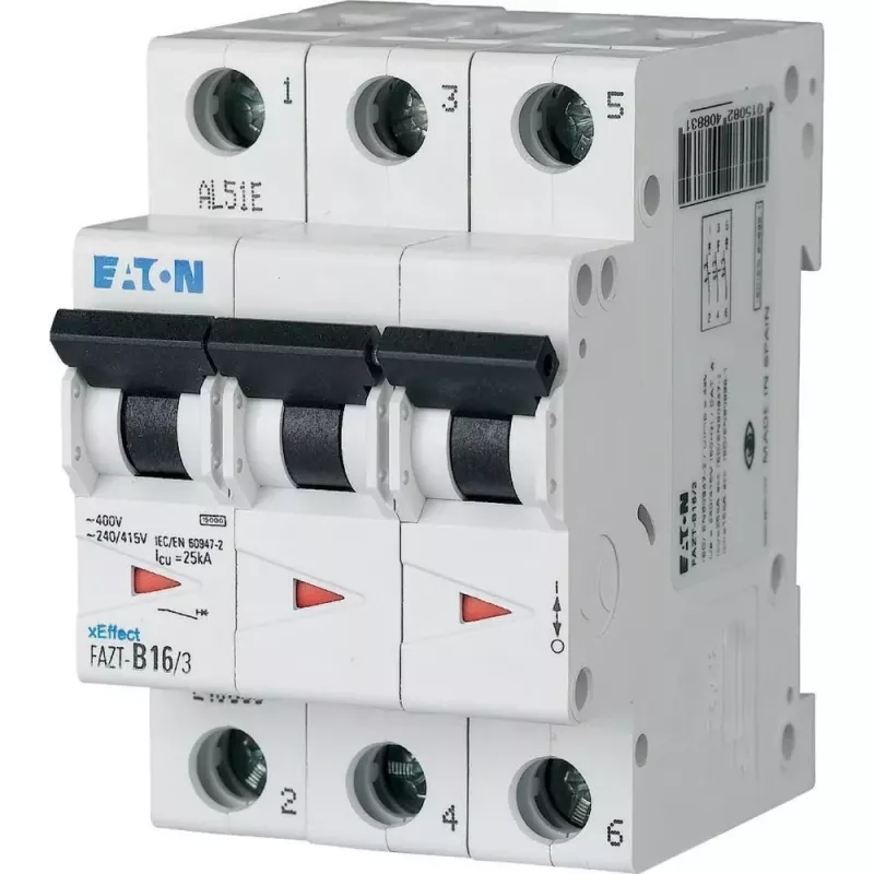 Eaton FAZT-C16/3 interruttore automatico magnetotermico 3 poli 16 A curva C 240895