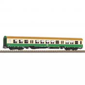 PIKO 28004 H0 carrozza Halberstadt a ingresso centrale beige-verde 2ª classe DR