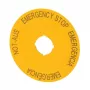 Eaton M22-XAK2 targhetta di segnalazione emergenza, gialla, 60 mm, dicitura emergenza 216466