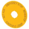 Eaton M22-XAK3 targhetta di emergenza, gialla, emergenza, 90 mm 216467