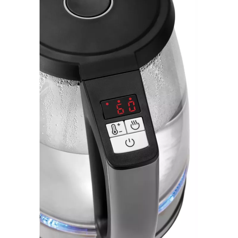 Bartscher bollitore in vetro 1,7L con 6 impostazioni di temperatura e display LED 200135