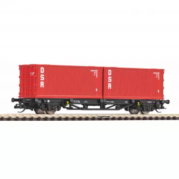 Piko TT 47727 TT carro portacontainer 2x20 DSR delle DR
