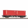 Piko TT 47727 TT carro portacontainer 2x20 DSR delle DR
