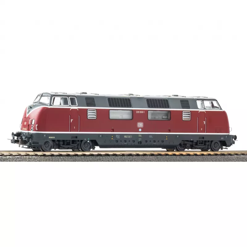 PIKO 59727 locomotiva diesel sonora BR 220 DB IV H0 con decoder sonoro PIKO