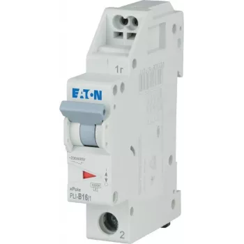 Eaton PLI-B16/1 interruttore automatico magnetotermico tipo B 16A 1 polo 4,5kA guida DIN 101251