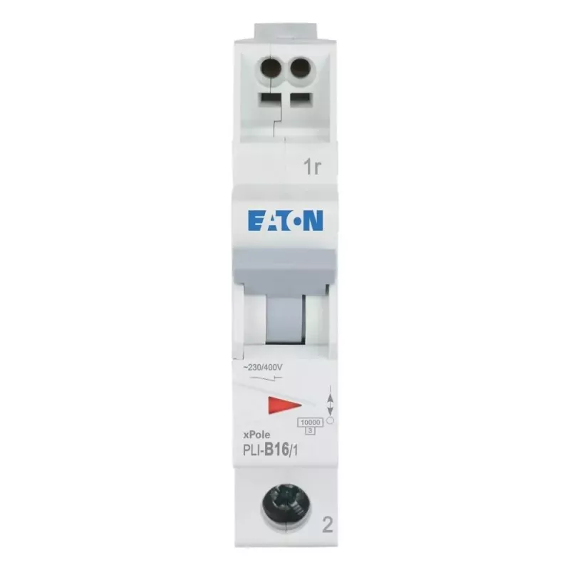 Eaton PLI-B16/1 interruttore automatico magnetotermico tipo B 16A 1 polo 4,5kA guida DIN 101251