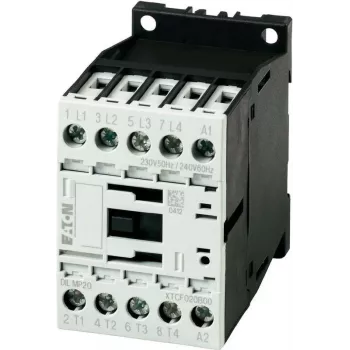 Eaton DILM7-01 contattore, 3 poli, bobina 24 V DC, 7 A, 3 kW, 1 contatto ausiliario NC, IP20 276600