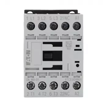 Eaton DILM9-01 contattore di potenza, tripolare, 9 A, 4 kW, bobina 230 V AC 276733